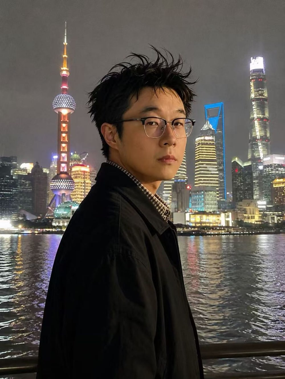Sun Xin, on the Bund in Shanghai